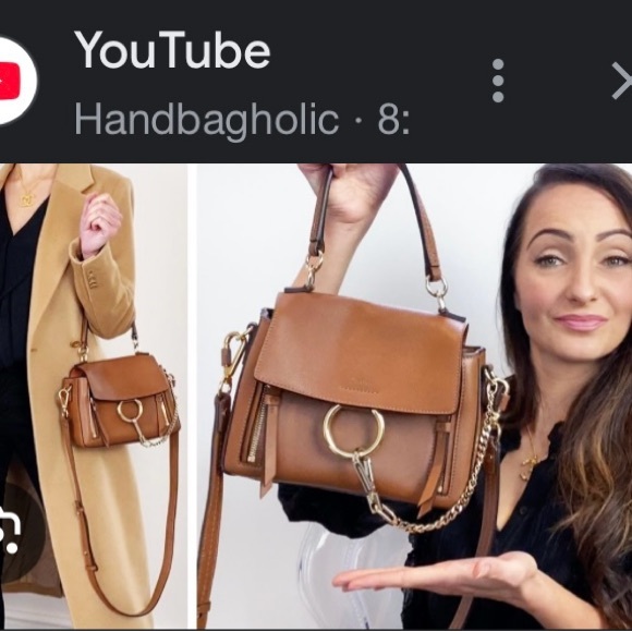 Chloe Faye Day Mini, Tan Brown Leather Crossbody Bag, Amazing Condition - Picture 4 of 16